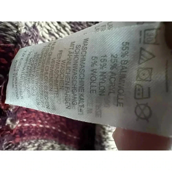 Ruby Moon Women's Medium Long Knit‎ Cardigan Open Front Southwestern Pattern - Picture 7 of 12